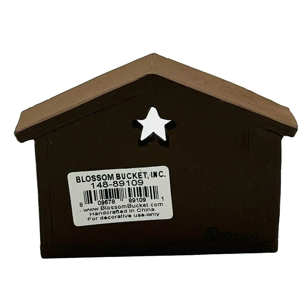 Blossom Bucket Suzi Mini Manger Nativity Christmas Baby Jesus Sheep 2014‎